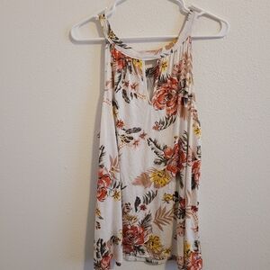 Loveappella Floral Tank Top - White, Red, Yellow #278